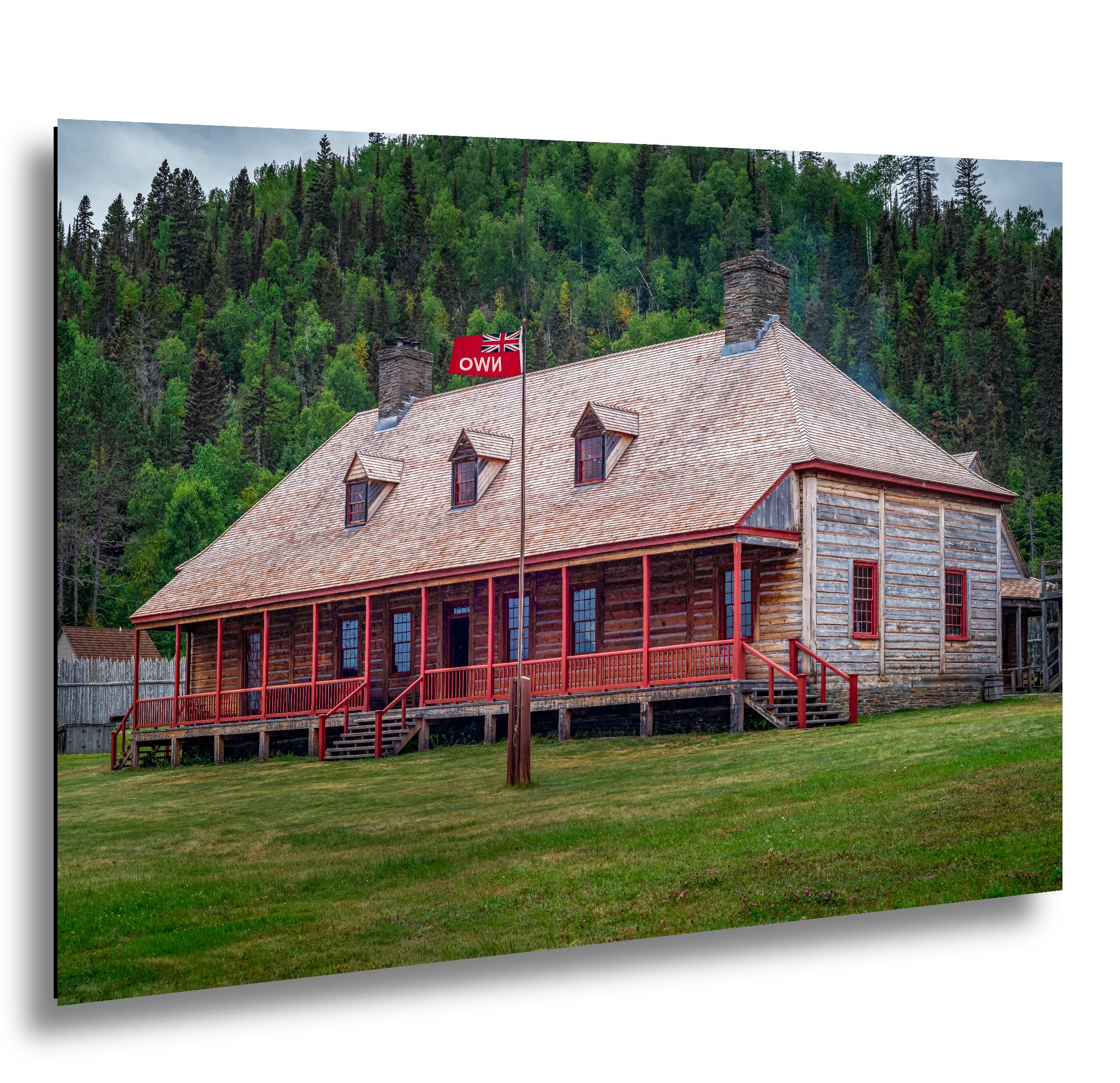 Grand Portage Trading Post Photography Print, Historic Minnesota Landmark, Rustic Wood Building, North Shore Wall Art