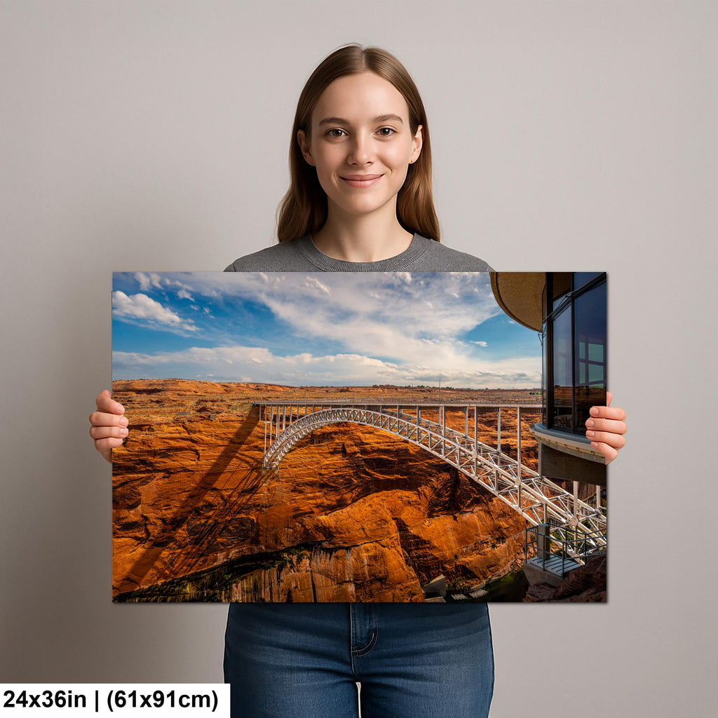 Glen Canyon Dam Bridge Over Colorado River Page Arizona Photography Print, Southwest Wall Art