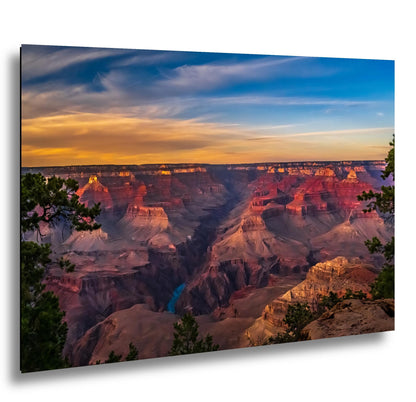 Grand Canyon Sunset Panorama – Colorado River Arizona Photography Wall Art