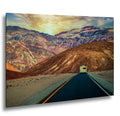 RV on Scenic Road Through Death Valley National Park California Photography Print