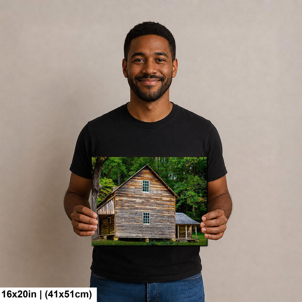 Pioneer Legacy: Historic Cabin Great Smoky Mountains National Park Wall Art