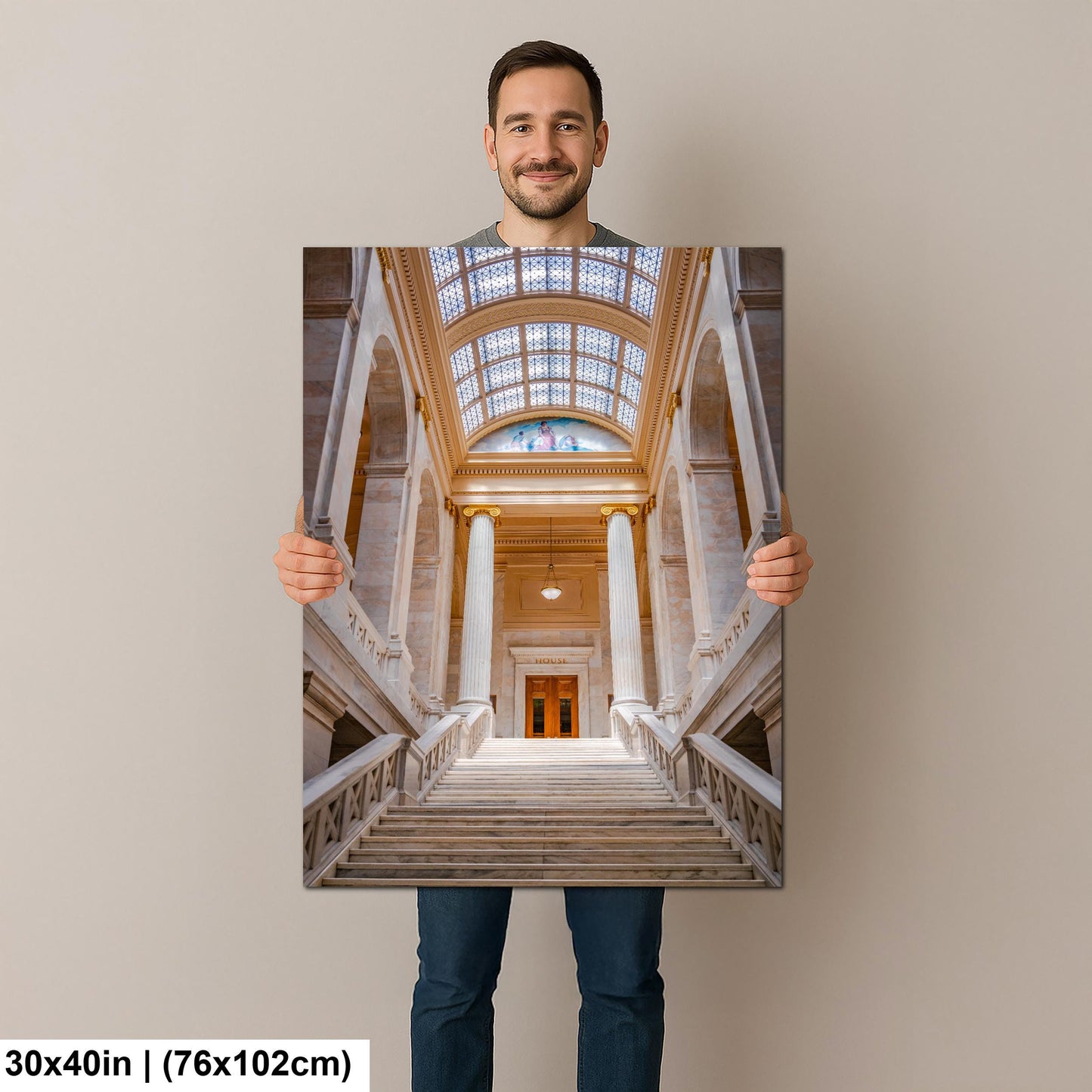 Arkansas State Capitol House Chamber Staircase - Little Rock Arkansas Photography Print