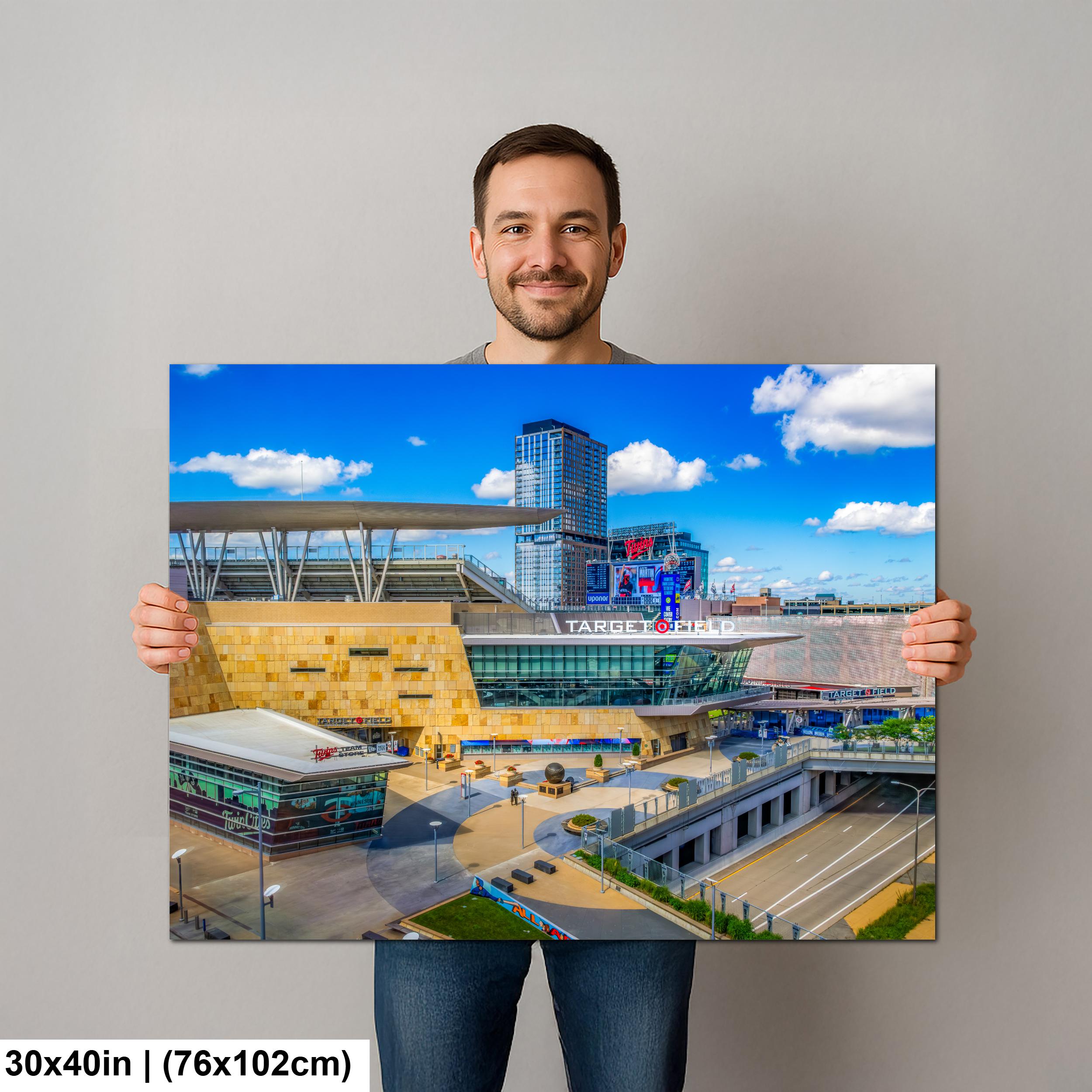 Target Field Minneapolis Minnesota Photography Print, Baseball Stadium Wall Art, Urban Sports Architecture Decor
