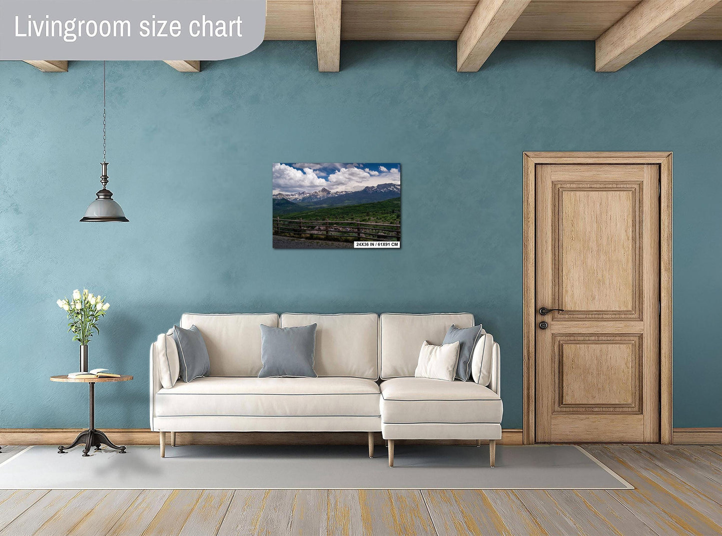 Colorado’s Million Dollar Highway Overlooking San Juan Rocky Mountains View Wall Art Print Alpine Peaks Aluminum/Acrylic/Metal/Canvas