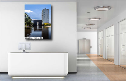 Oklahoma City Memorial Print: Reflection Pool Wall Art