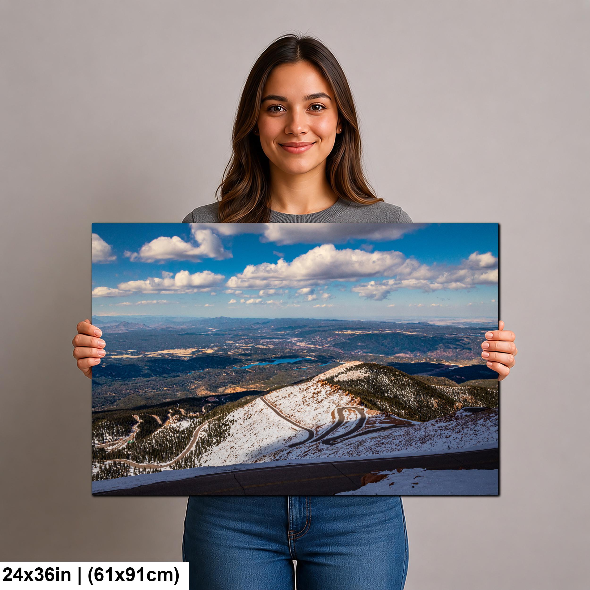 Summit Switchbacks: Pikes Peak Highway Colorado Springs CO Photo Wall Art