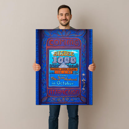 Bisbee Arizona Door Mural Colorful Stair Climb Photography Wall Art