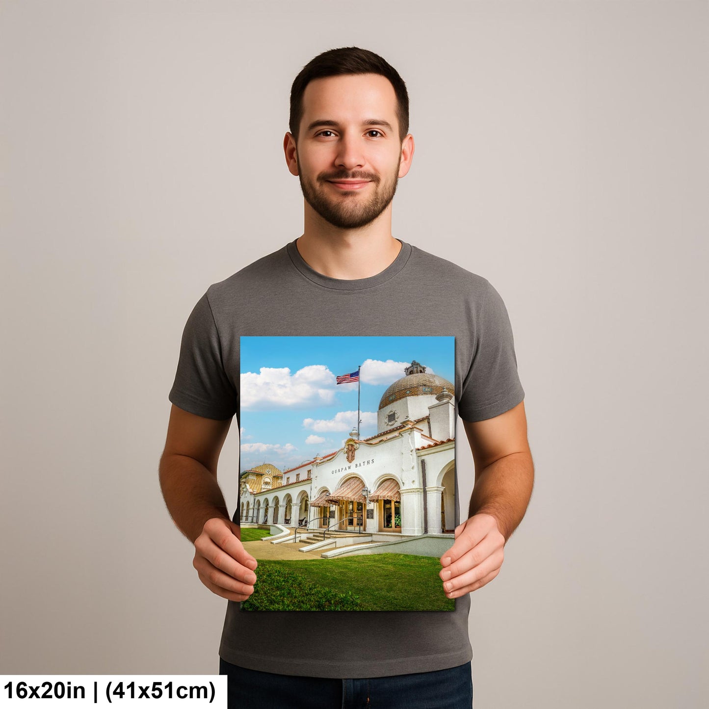 Quapaw Baths Historic Building, Hot Springs National Park Arkansas, Photography Print Wall Art