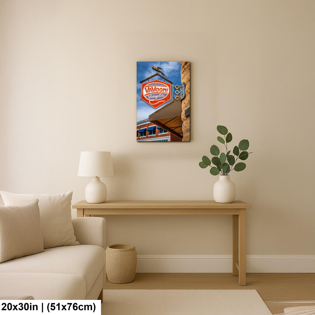 Bisbee VaVoom Vintage Sign Retro Storefront Arizona Photography Wall Art