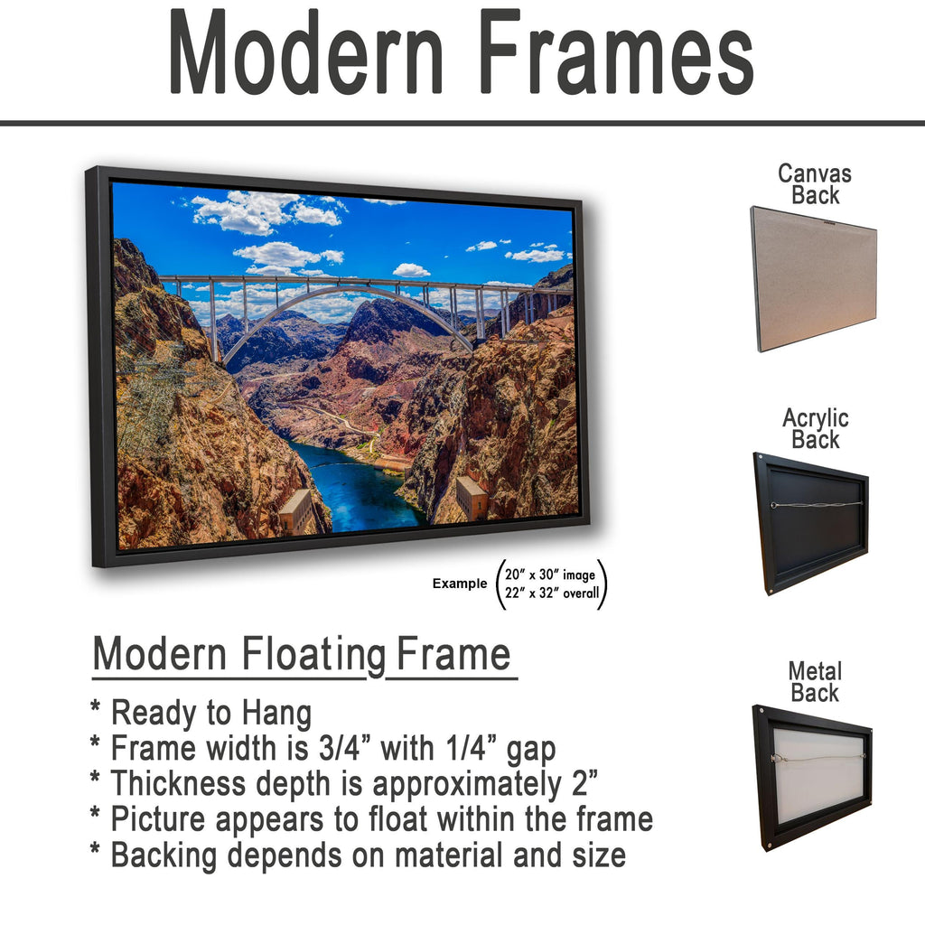 Hoover Dam Bridge Overlook, Nevada Arizona Border, Modern Engineering Photography Wall Art