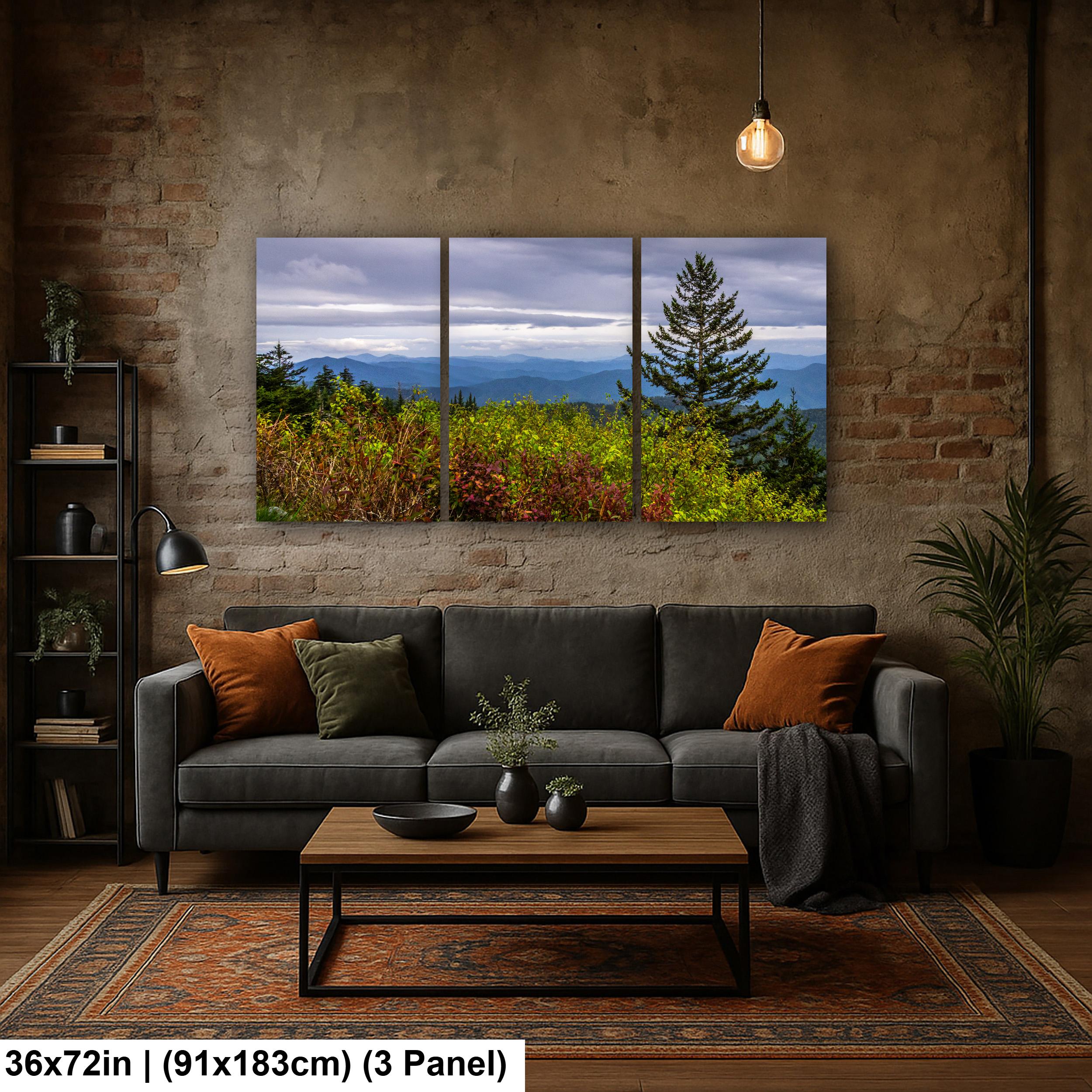 Autumn's Edge: Great Smoky Mountains Tennessee Nature Photography Wall Art