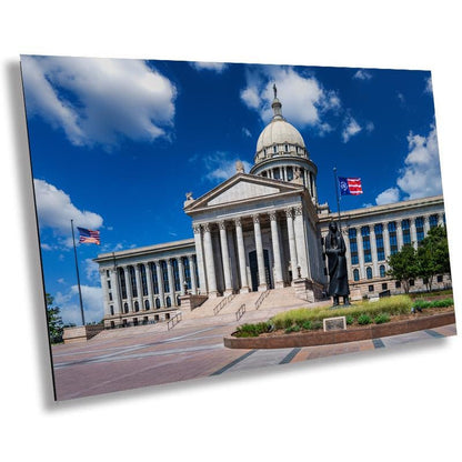 Oklahoma State Capitol Building Art Print: OKC Patriotic Photography