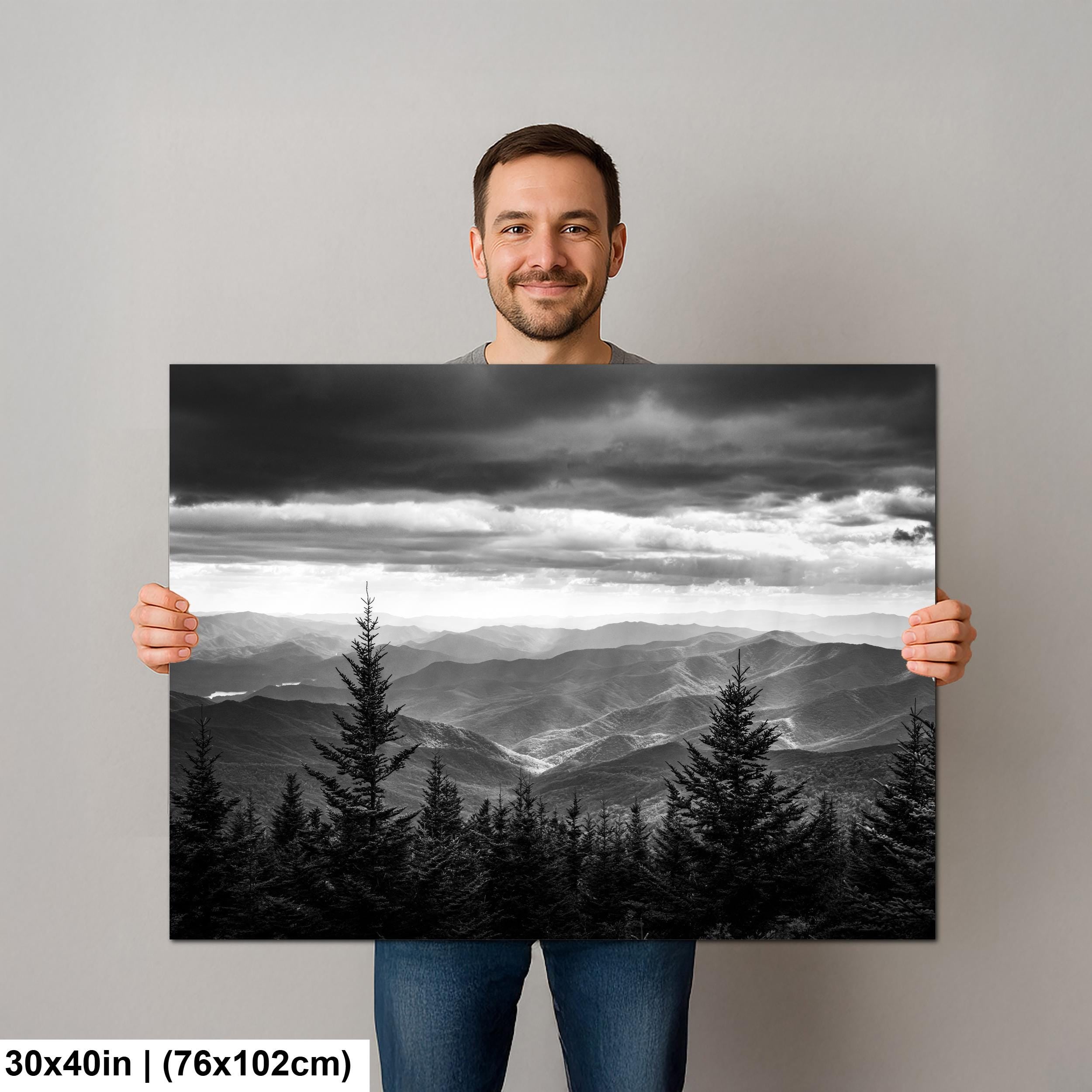 Stormbound Silence: Great Smoky Mountains National Park Tennessee Wall Art