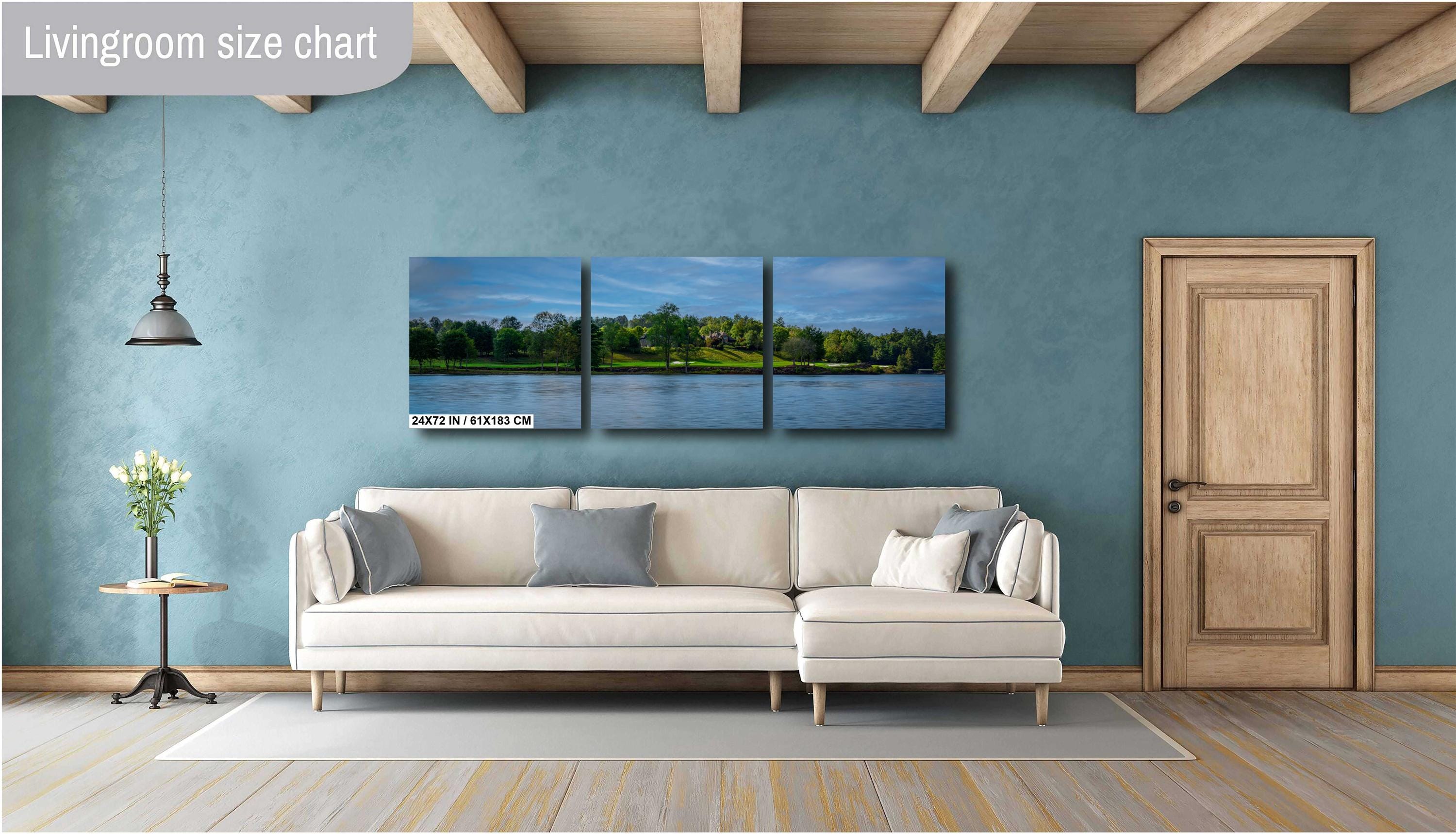 Lake Keowee Wall Art – Calm Waters Print | South Carolina Decor Canvas