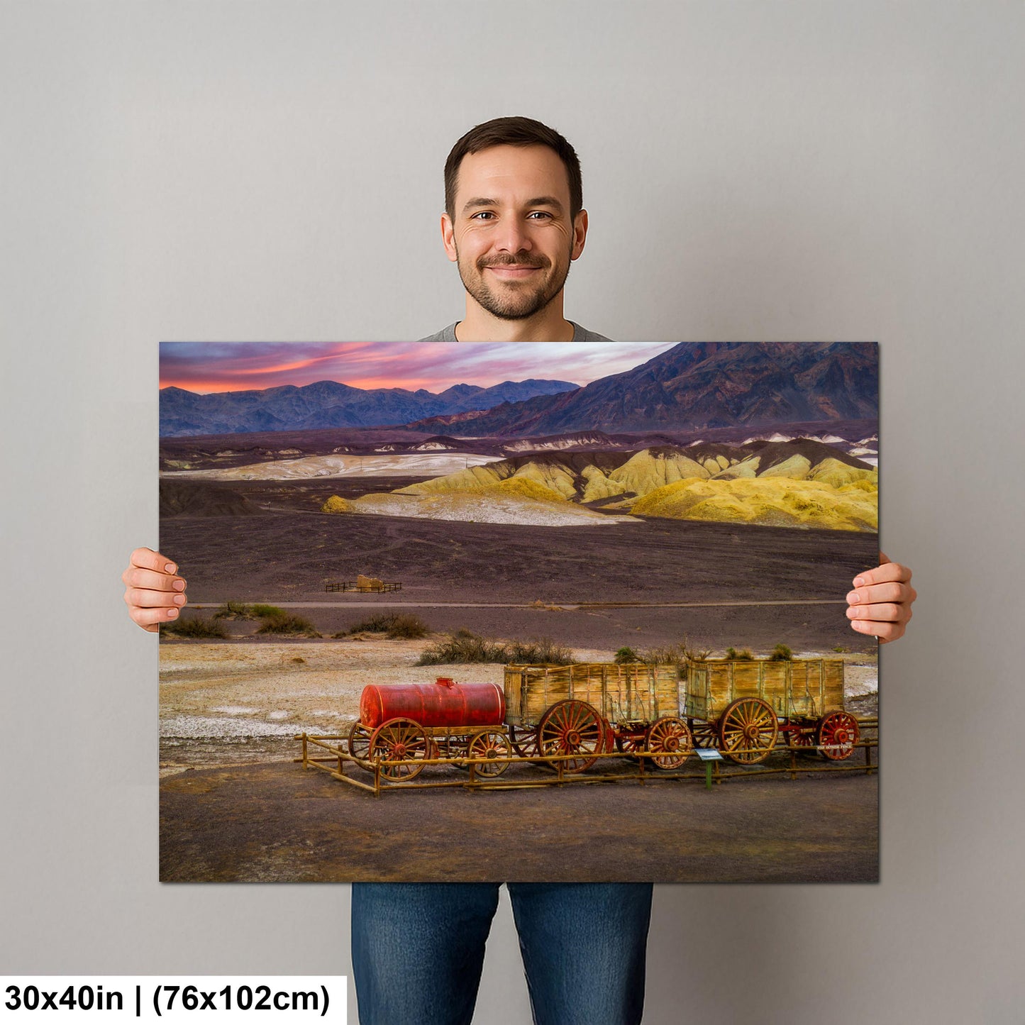 Historic Wagon Train in Death Valley National Park California Wall Art Photography Print