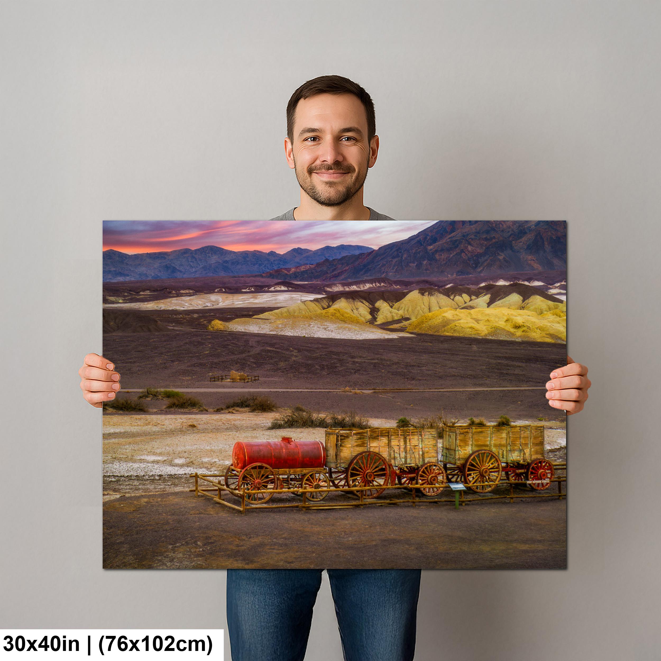 Historic Wagon Train in Death Valley National Park California Wall Art Photography Print