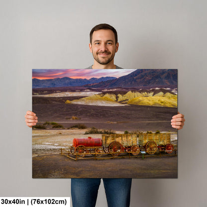 Historic Wagon Train in Death Valley National Park California Wall Art Photography Print