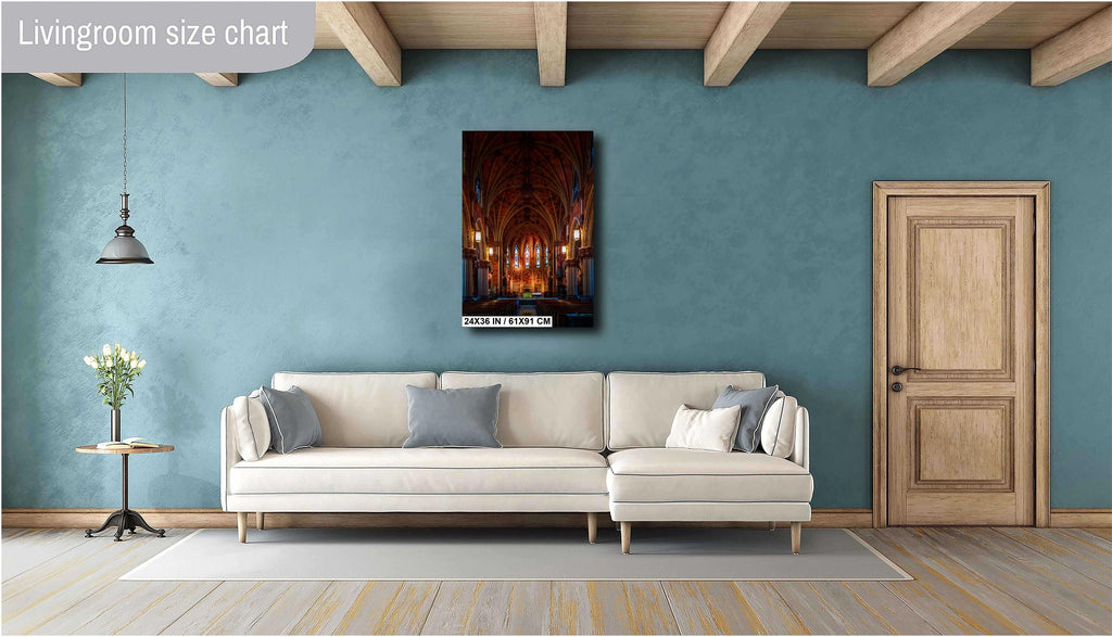 Albany’s Immaculate Conception Cathedral: Catholic Church Print Wall Art New York Historic Landmark Aluminum/Acrylic/Metal/Canvas