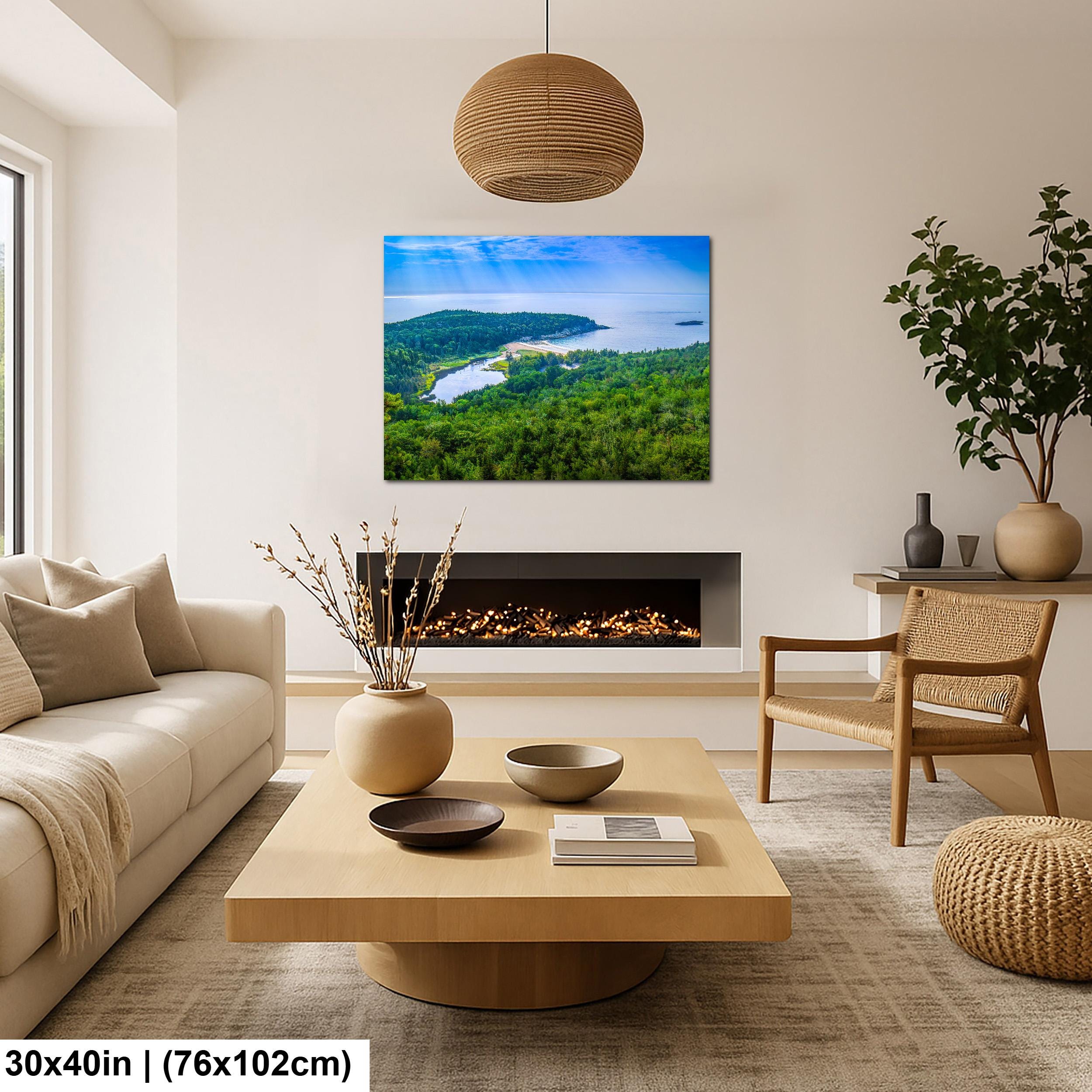 Sand Beach Cove: Acadia National Park Maine Seascape Photography Wall Art