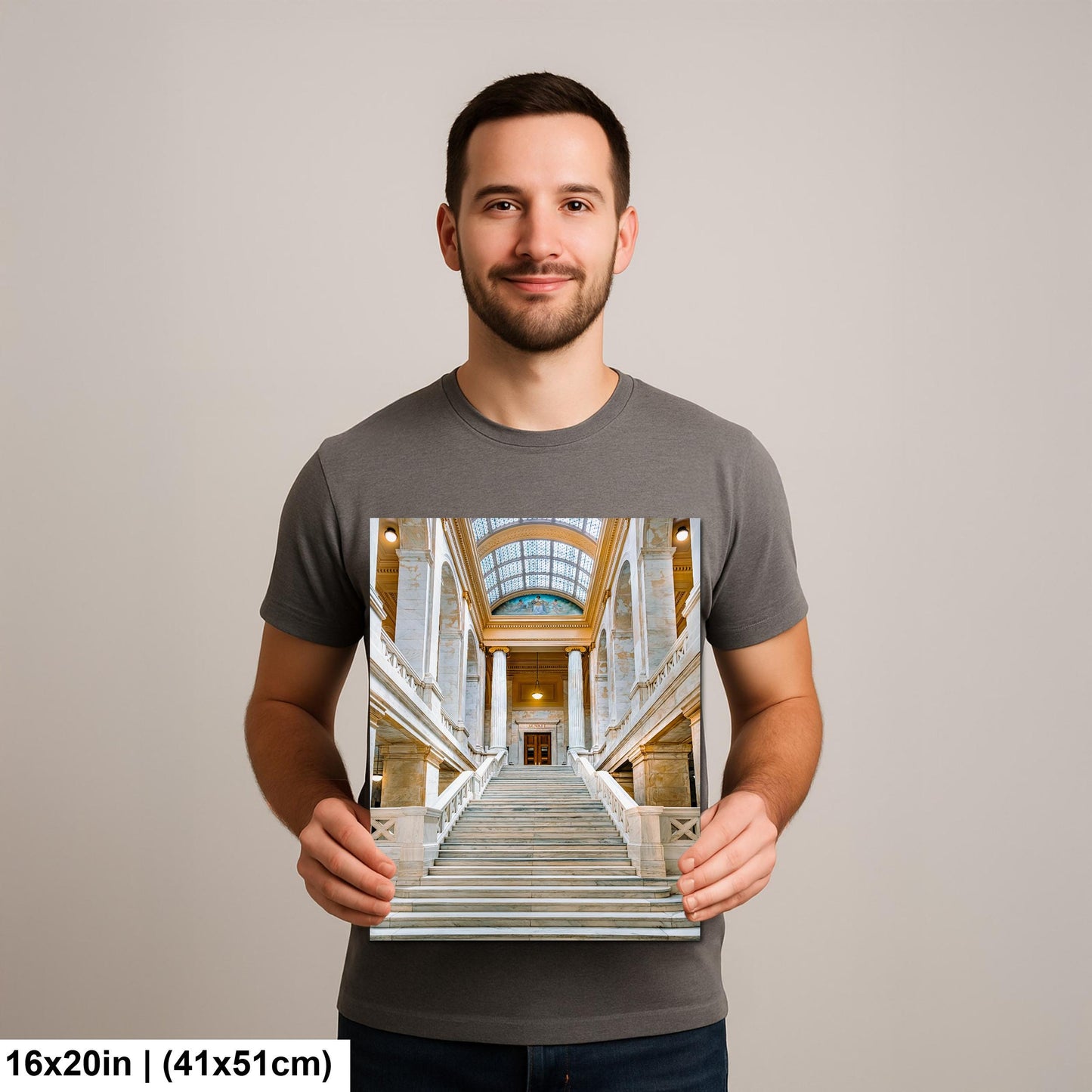 Arkansas State Capitol Marble Staircase, Little Rock Arkansas, Photography Wall Art
