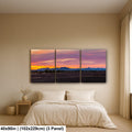 Quartzsite Arizona Sunset Panorama Photography Print, Sonoran Desert Mountain Wall Art