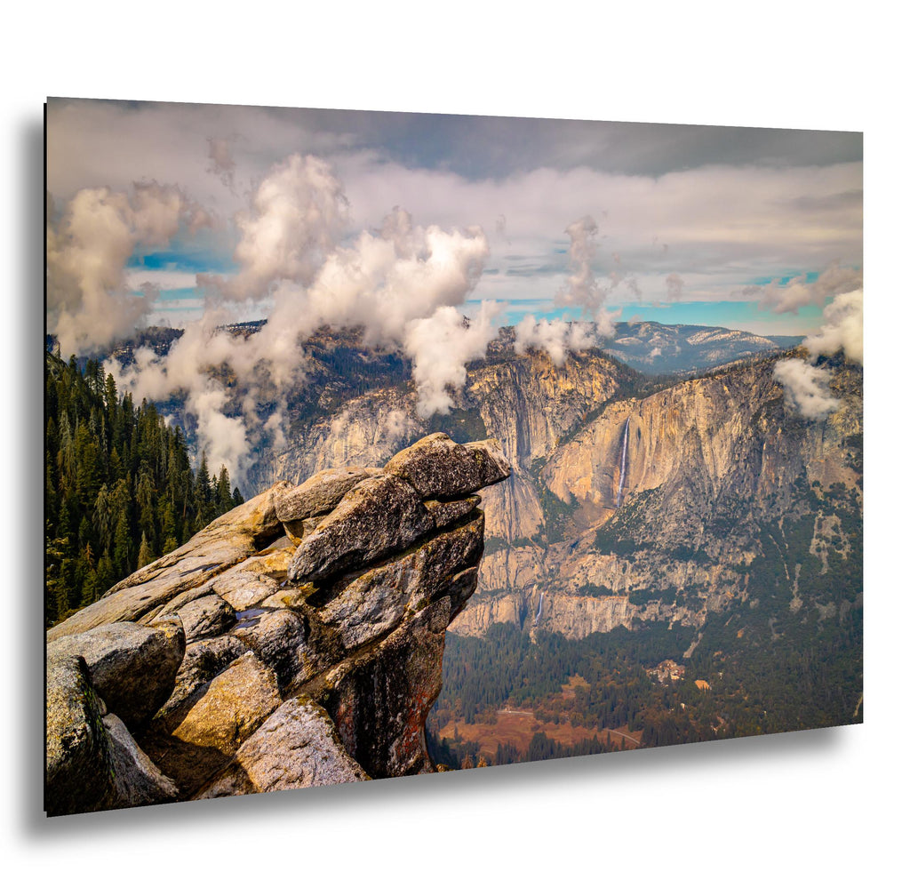 Glacier Point View Yosemite National Park Photography Print, California Landscape Wall Art, Dramatic Mountain Photo