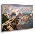 Glacier Point View Yosemite National Park Photography Print, California Landscape Wall Art, Dramatic Mountain Photo