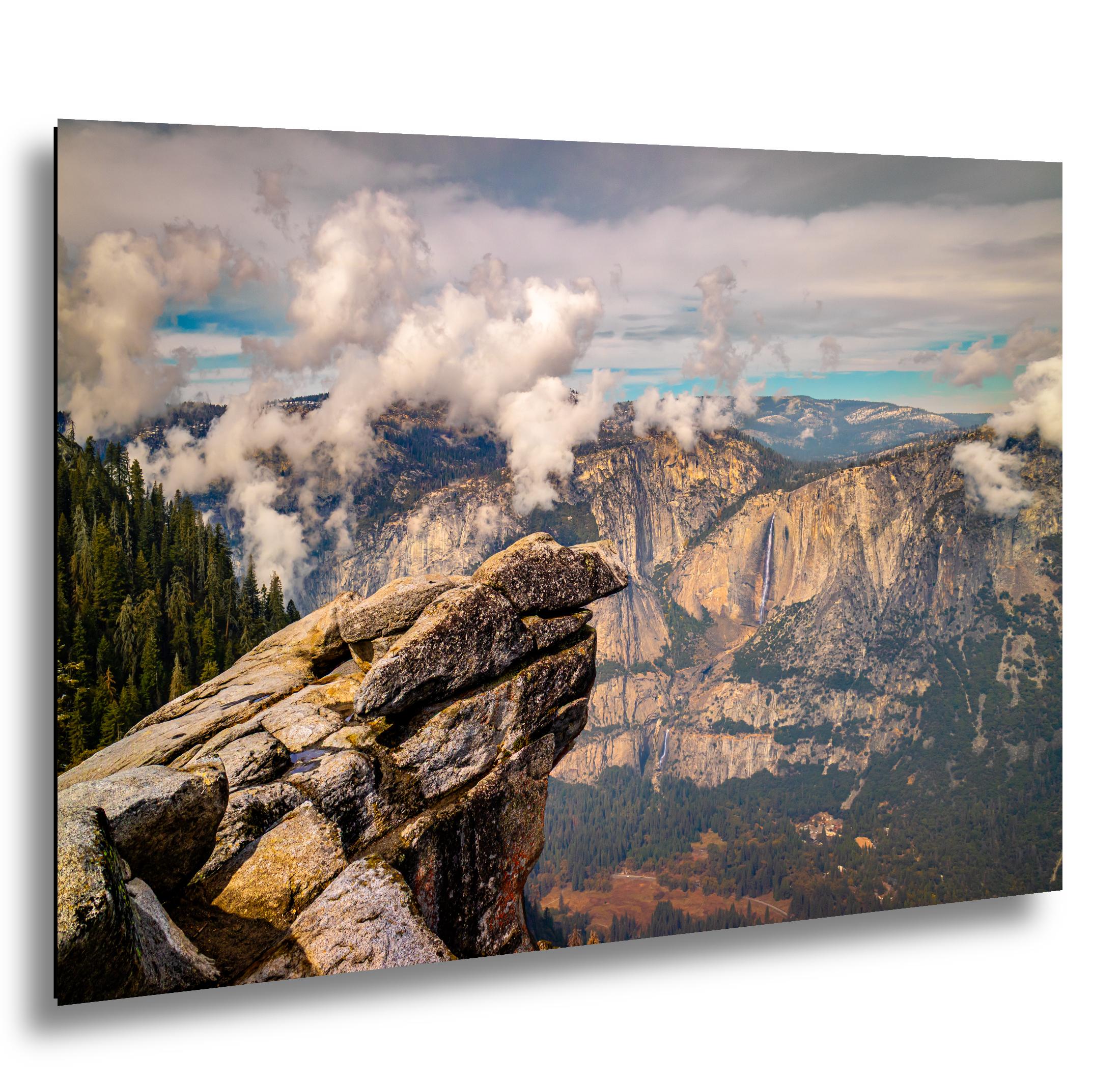 Glacier Point View Yosemite National Park Photography Print, California Landscape Wall Art, Dramatic Mountain Photo