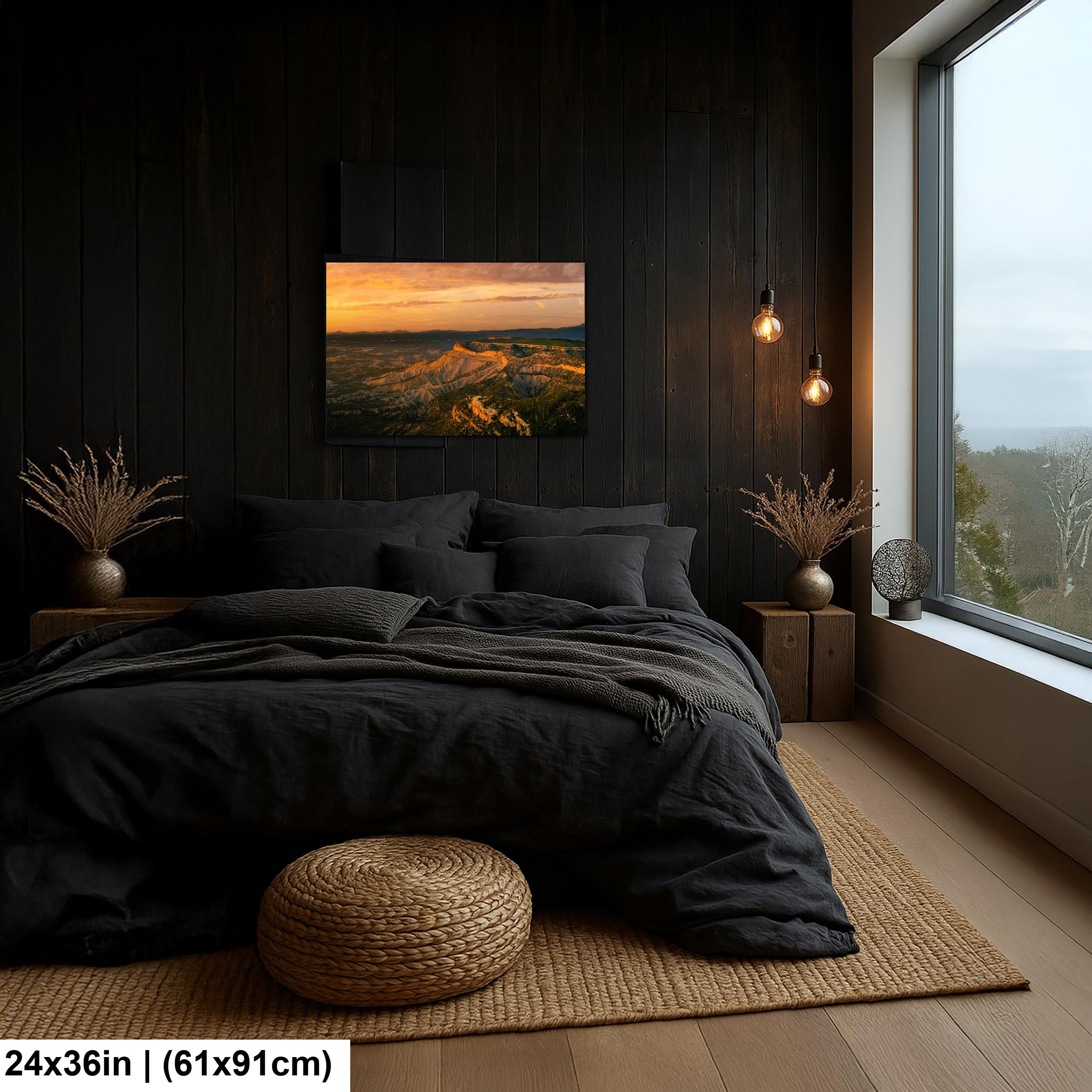Sunset Over Mesa Verde National Park Photography Print, Cortez Colorado Landscape Wall Art, Southwest Decor