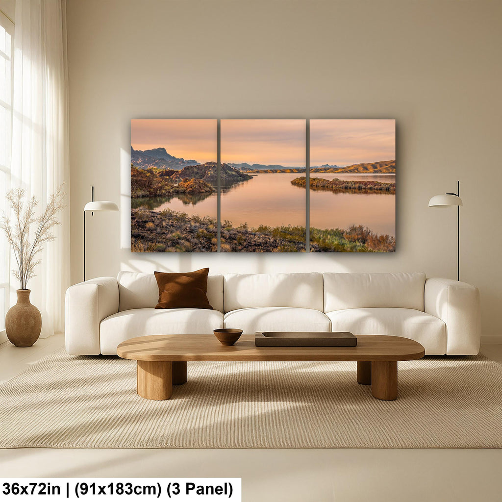 Colorado River Sunset Near Parker Arizona Photography Print, Southwest River Wall Art