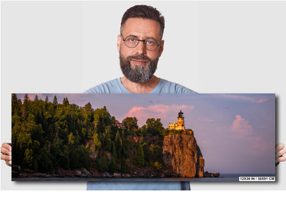 Split Rock Lighthouse Print – Lake Superior Wall Art | North Shore Canvas Decor