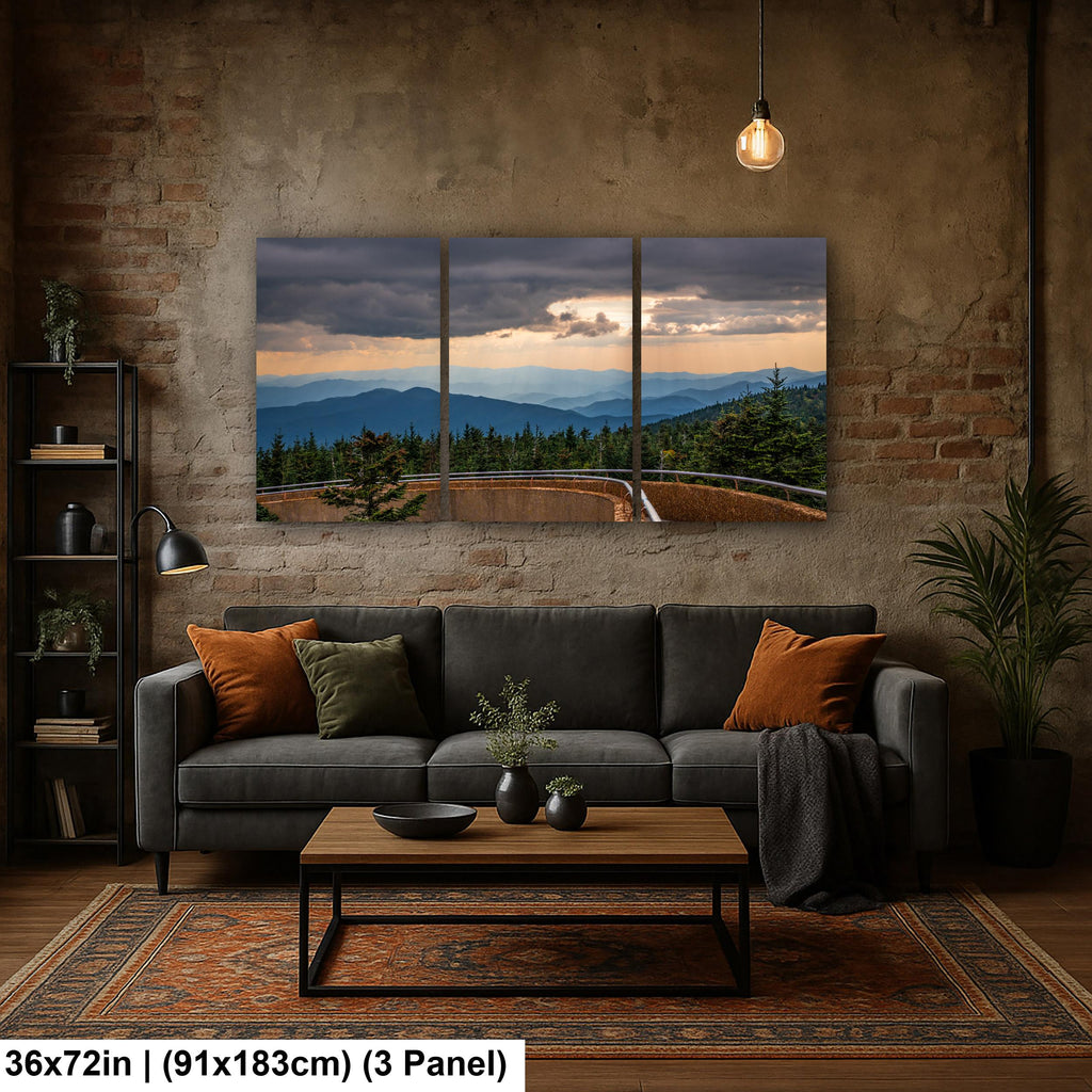 Storm's Light: Clingmans Dome Great Smoky Mountains Tennesse Photo Wall Art