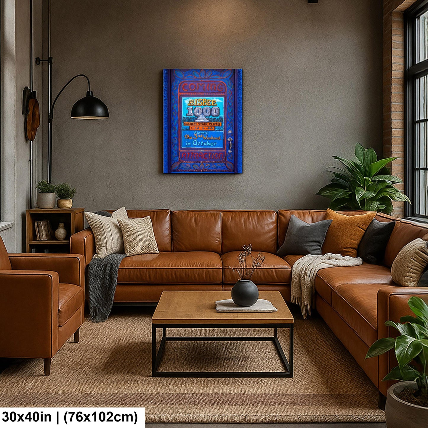 Bisbee Arizona Door Mural Colorful Stair Climb Photography Wall Art