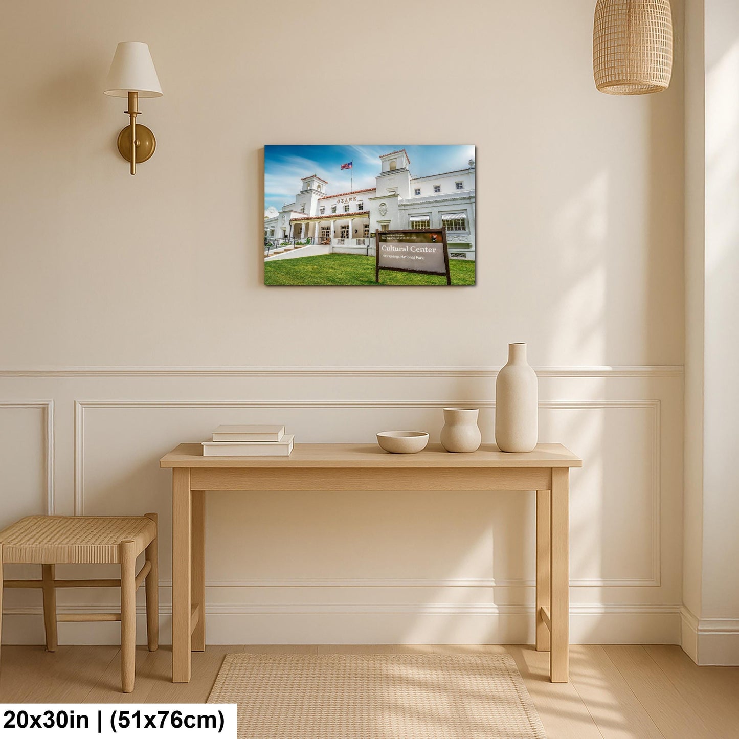 Ozark Bathhouse Cultural Center Hot Springs National Park Arkansas Historic Wall Art Print