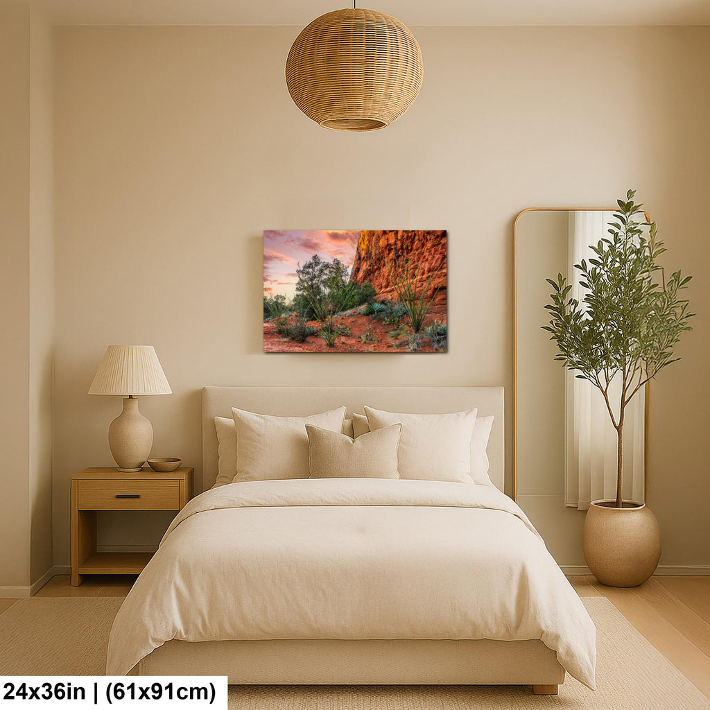 Red Rock Sunset Near Jerome Arizona Photography Print, Desert Landscape Wall Art, Southwestern Decor, Sedona Area Nature