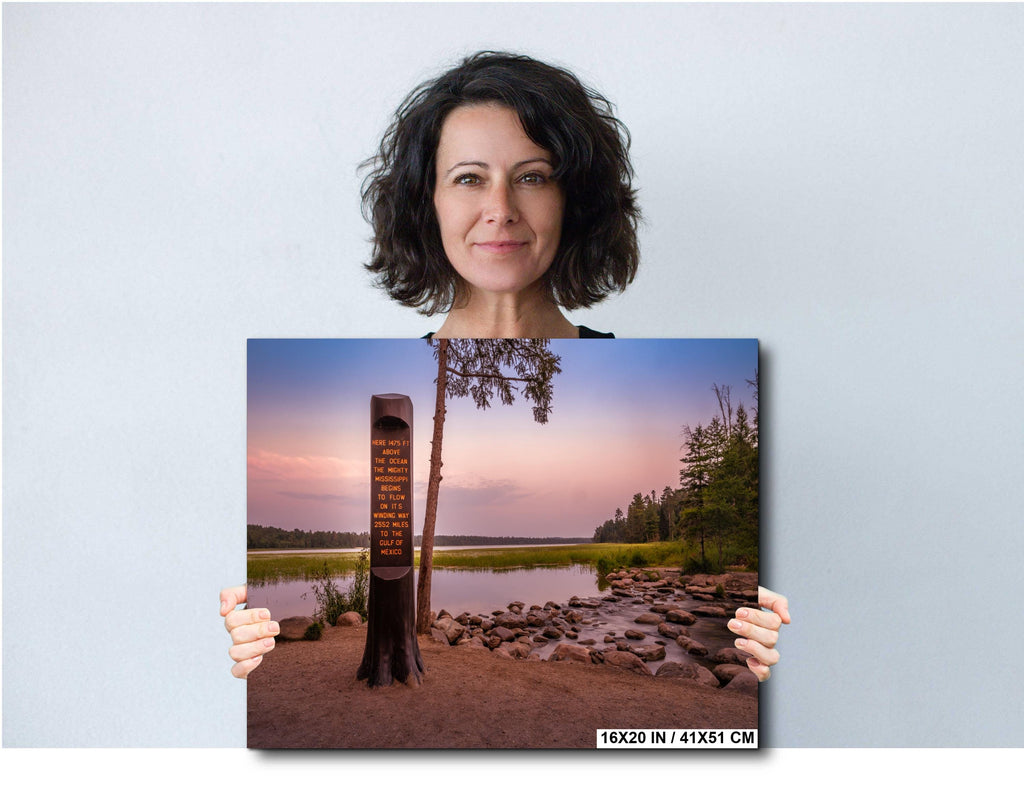 Lake Itasca Sunset: Mississippi Headwaters Nature Photography Wall Art