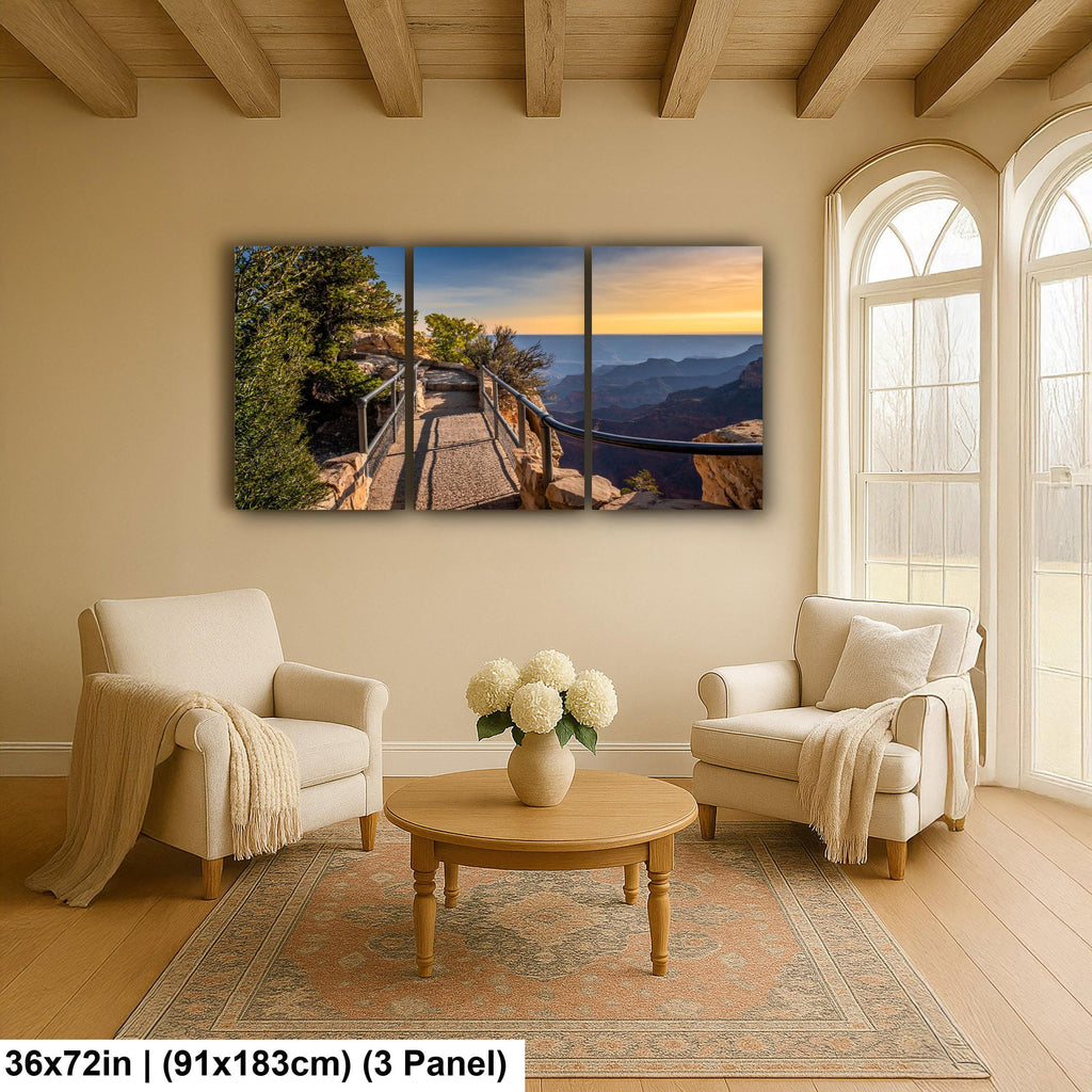 Grand Canyon North Rim Trail Overlook Sunset Arizona Photography Wall Art