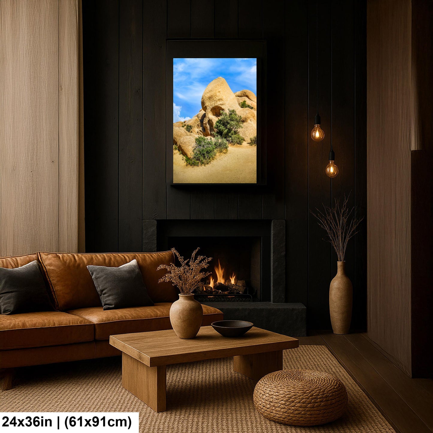 Skull Rock Joshua Tree National Park Photography Print, California Desert Landscape, Unique Rock Formation Wall Art