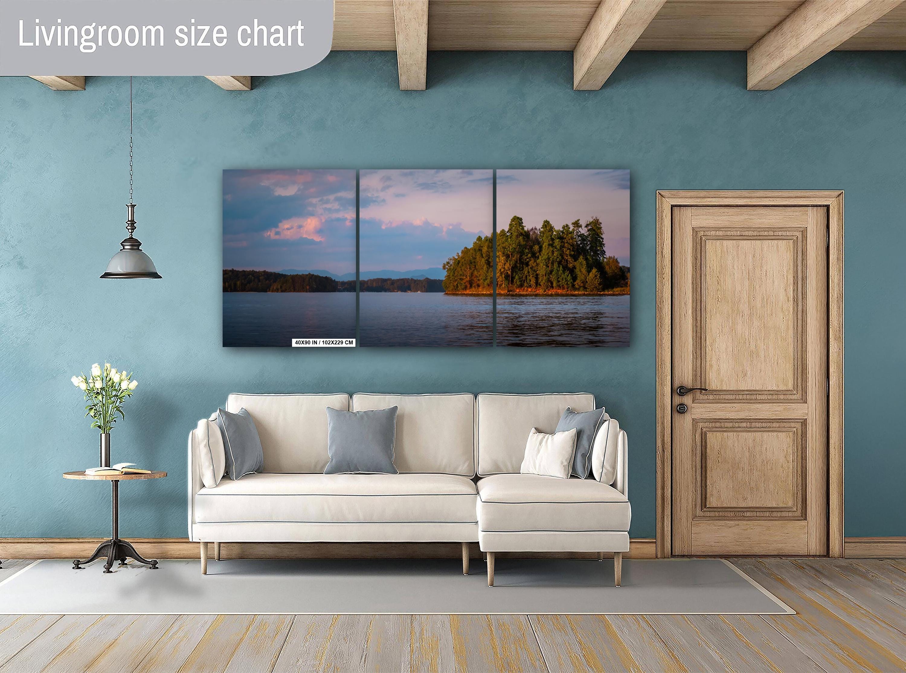Glowing Sunset on Lake Keowee South Carolina Print Wall Art Photography Aluminum/Acrylic/Metal/Canvas Waterscape Sunset Hanging Home Decor