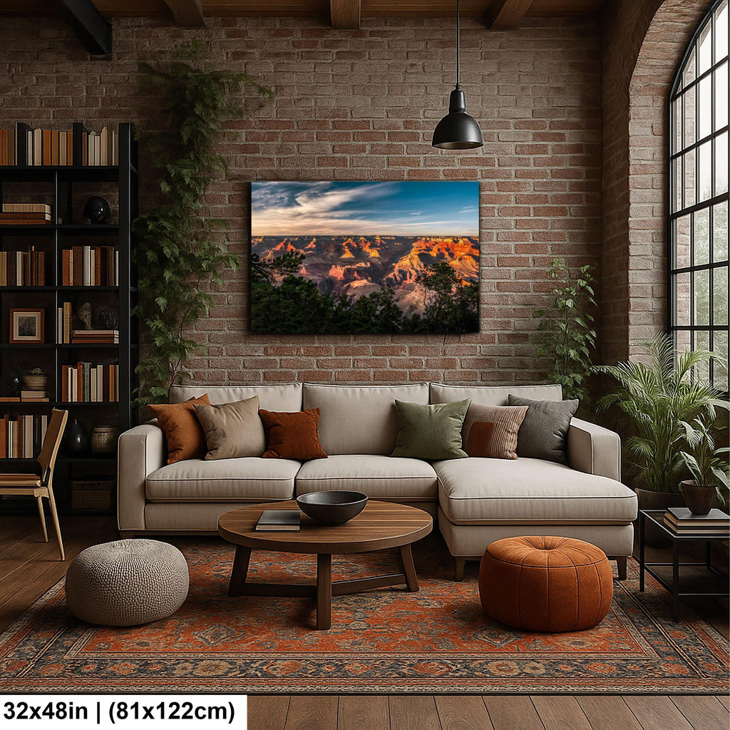 Grand Canyon Sunset Over Colorado River, Grand Canyon National Park Arizona Photography Print