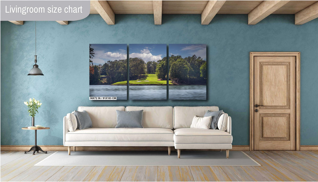 Gorgeous Golf Green at The Cliffs at Keowee Vineyards Seen From Lake Keowee South Carolina Print Wall Art Aluminum/Acrylic/Metal/Canvas