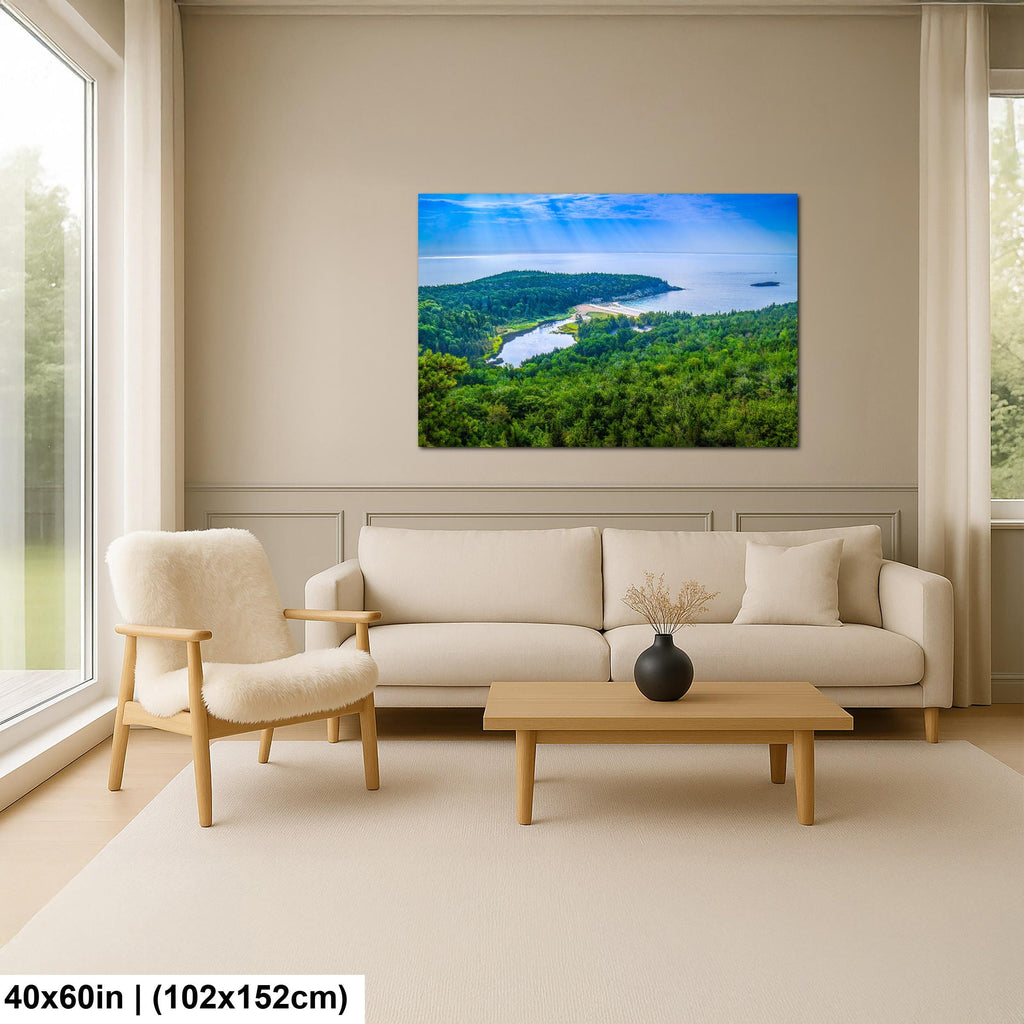 Sand Beach Cove: Acadia National Park Maine Seascape Photography Wall Art