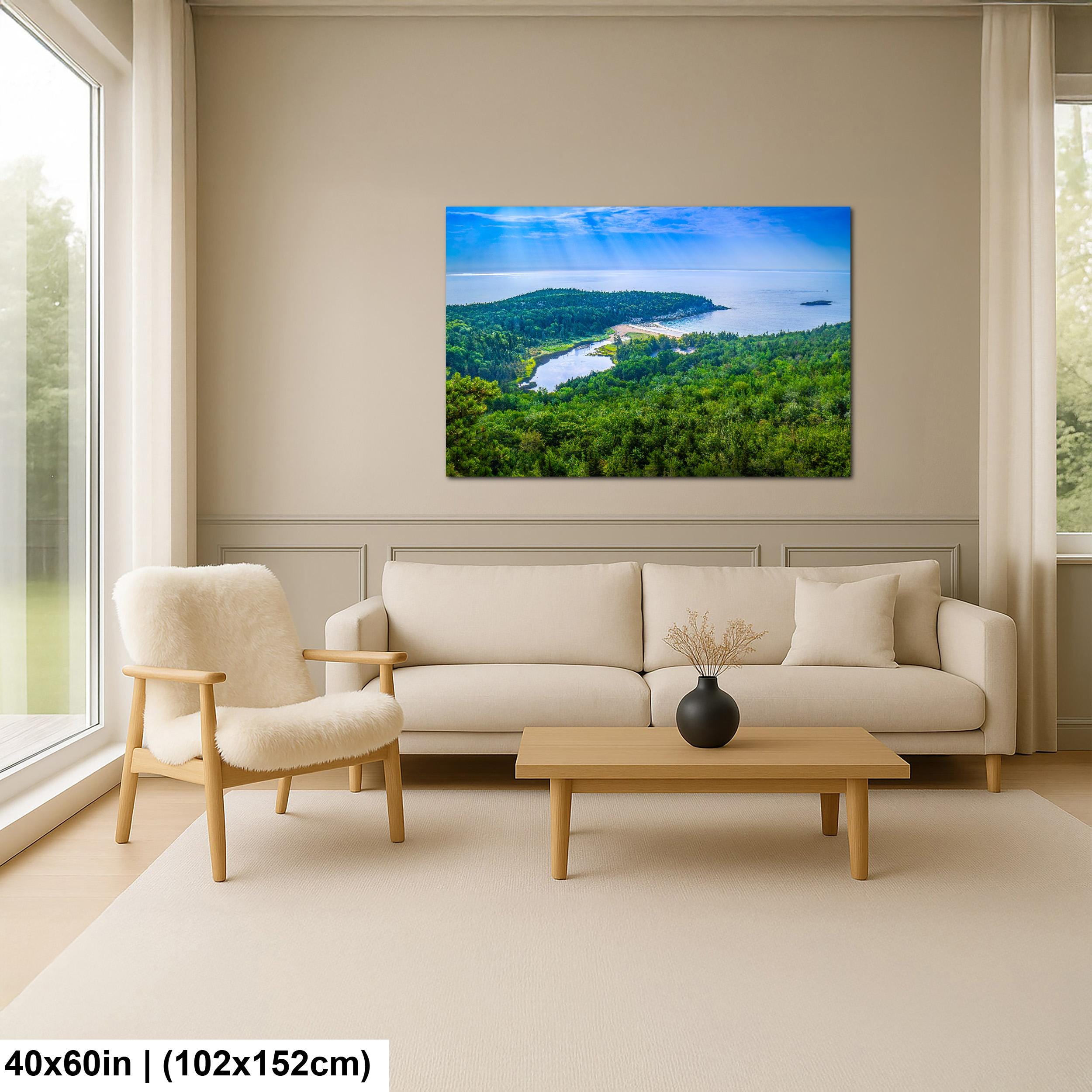 Sand Beach Cove: Acadia National Park Maine Seascape Photography Wall Art
