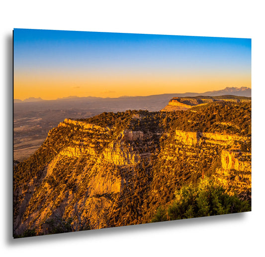 Sunset Over Mesa Verde National Park Photography Print, Cortez Colorado Landscape Wall Art, Southwest Decor