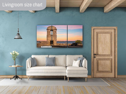 Castillo de San Marcos Sunset Print: St. Augustine Coastal Wall Art