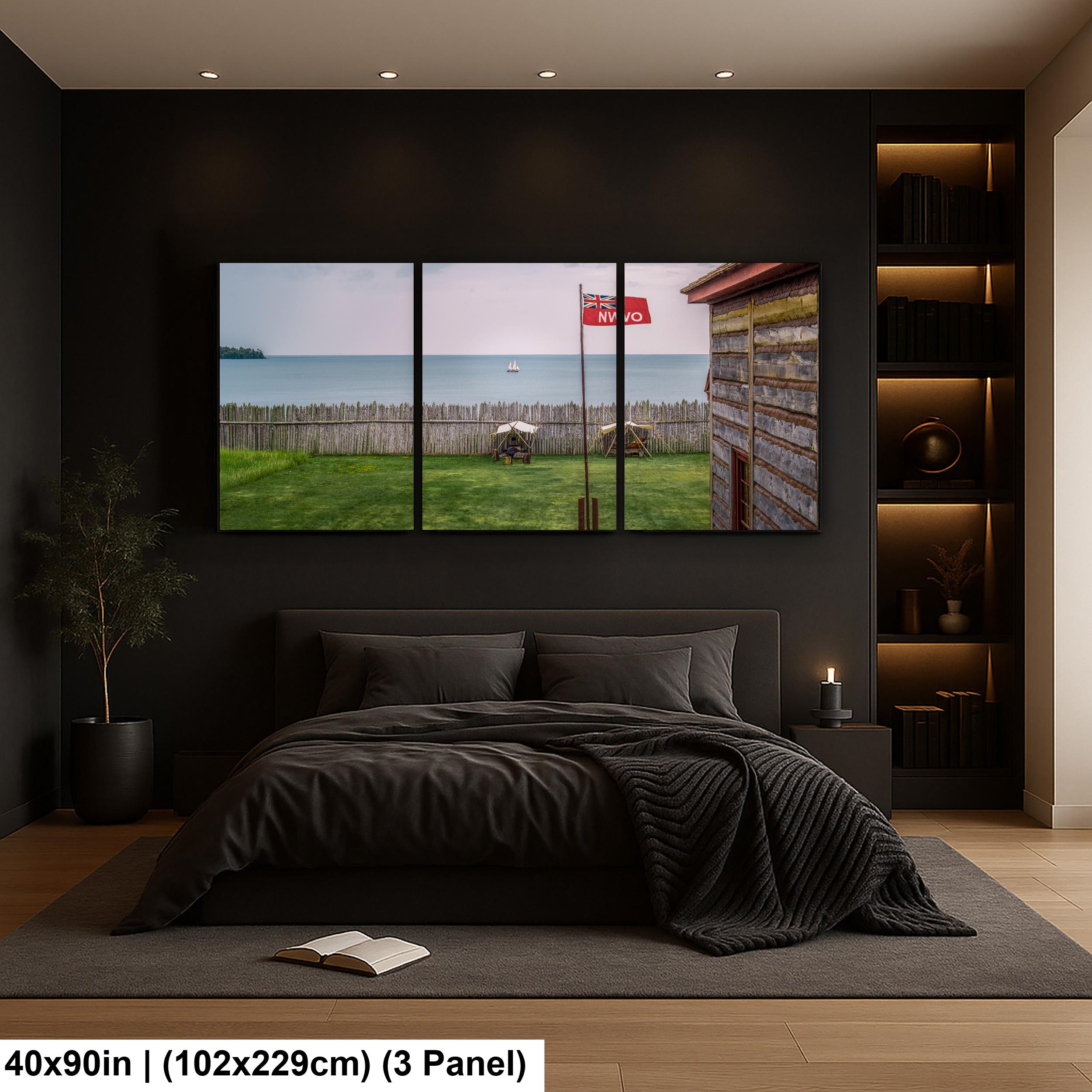 Grand Portage Fort Lake Superior View, Historic Minnesota Trading Post, Nautical Wall Art Photography Print