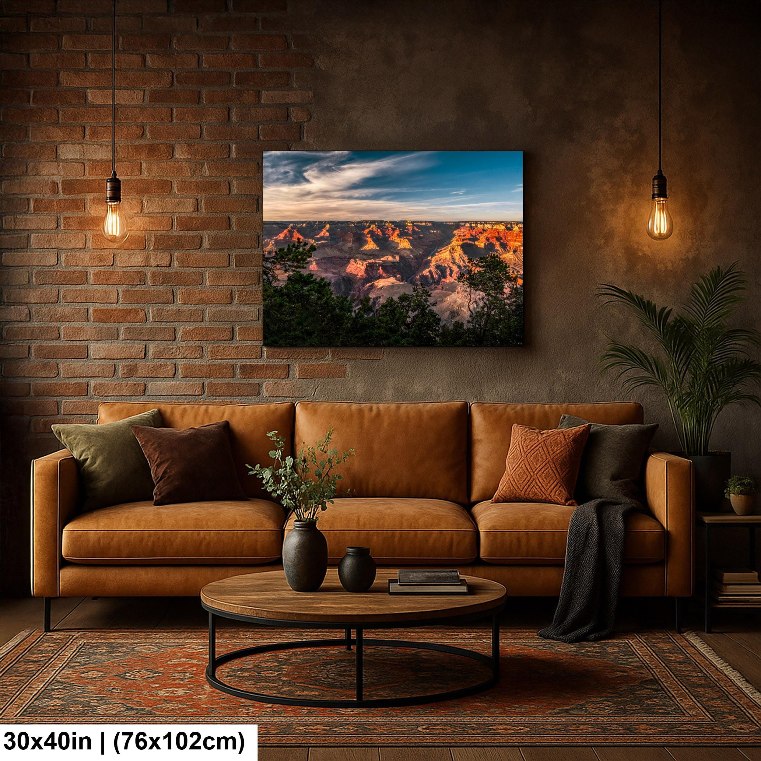 Grand Canyon Sunset Over Colorado River, Grand Canyon National Park Arizona Photography Print