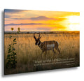 Christian Wall Art – Psalm 37:3 Inspirational Verse & Utah Sunset Landscape Print