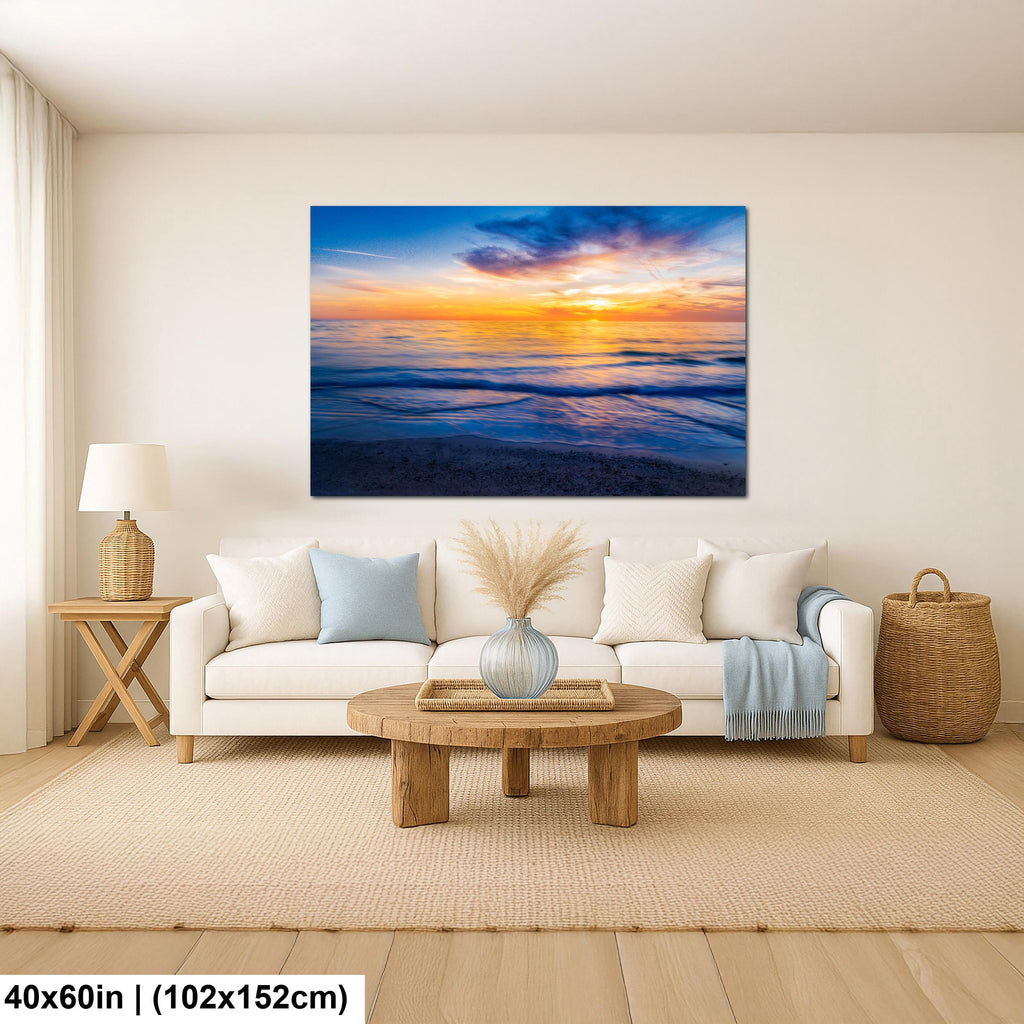 Gentle Waves: Bradenton Beach Sunset Anna Maria Island Florida Wall Art