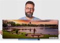 Capitol Lake Sunset: Pierre SD Bronze Statue Photography Wall Art